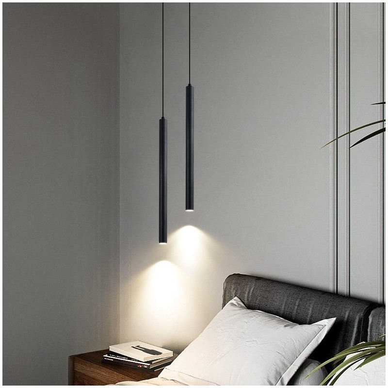 Lampada a sospensione moderna e contemporanea in vetro e lega di alluminio