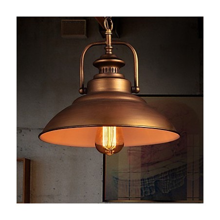 Lampada a sospensione vintage retrò in metallo stile vecchia fabbrica