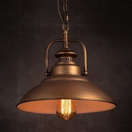 Lampada a sospensione vintage retrò in metallo stile vecchia fabbrica
