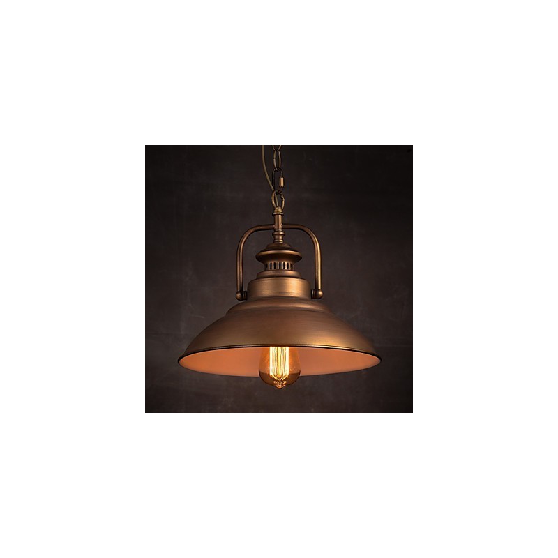 Lampada a sospensione vintage retrò in metallo stile vecchia fabbrica