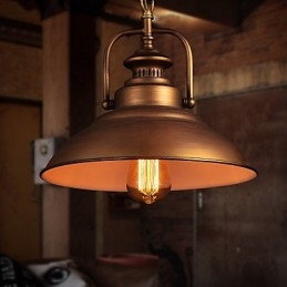 Lampada a sospensione vintage retrò in metallo stile vecchia fabbrica