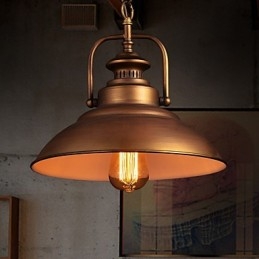 Lampada a sospensione vintage retrò in metallo stile vecchia fabbrica