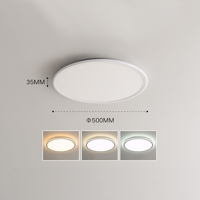 Lampada da soffitto LED dimmerabile rotonda nordica in acrilico, 3,5 cm