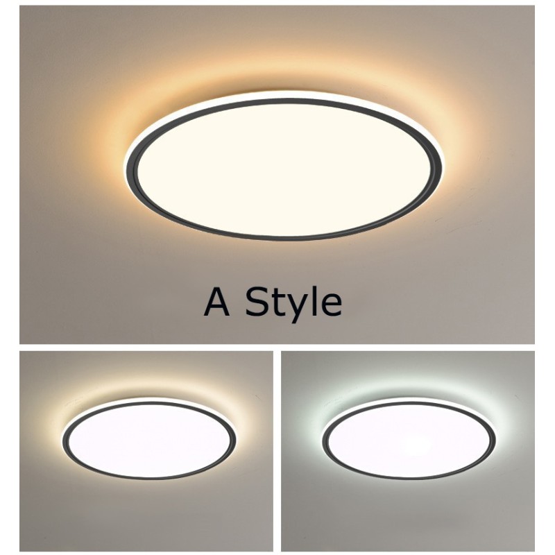 Lampada da soffitto LED dimmerabile rotonda nordica in acrilico, 3,5 cm