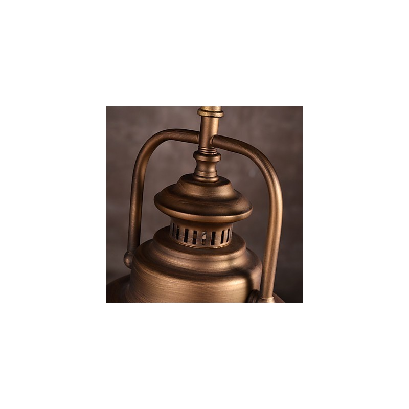Lampada a sospensione vintage retrò in metallo stile vecchia fabbrica
