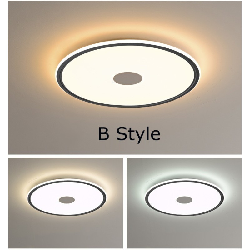 Lampada da soffitto LED dimmerabile rotonda nordica in acrilico, 3,5 cm