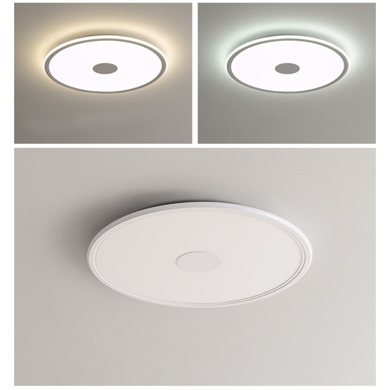 Lampada da soffitto LED dimmerabile rotonda nordica in acrilico, 3,5 cm