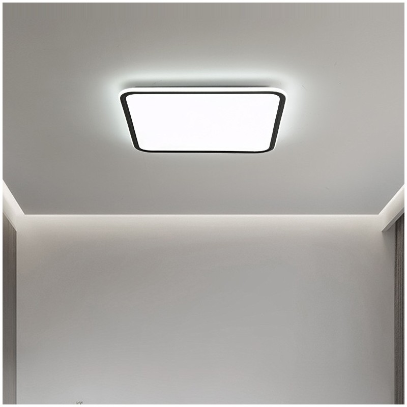 Lampada da soffitto da incasso quadrata moderna dimmerabile per interni
