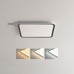 Lampada da soffitto da incasso quadrata moderna dimmerabile per interni