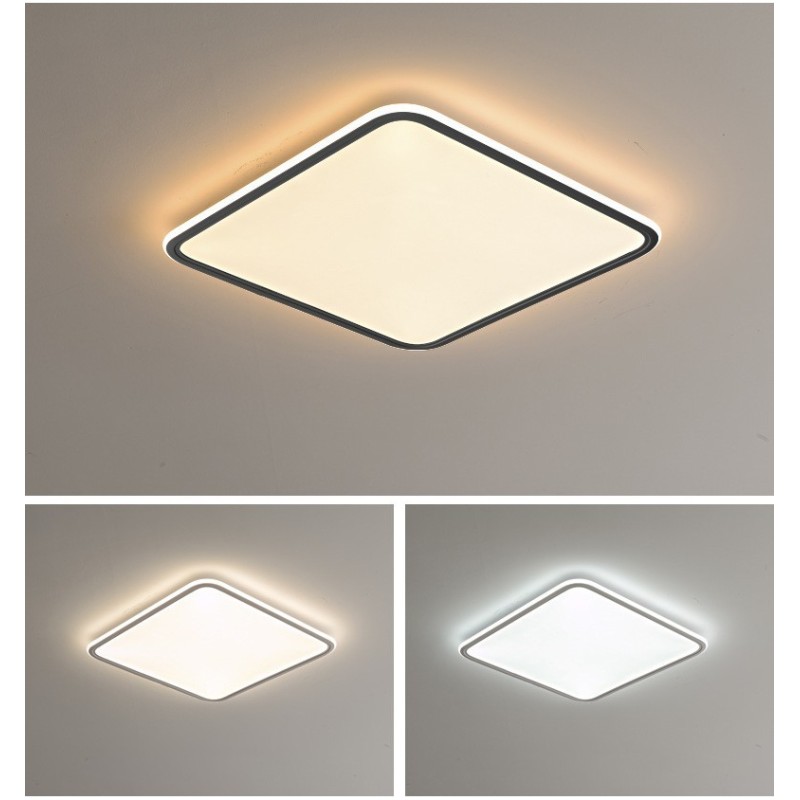 Lampada da soffitto da incasso quadrata moderna dimmerabile per interni
