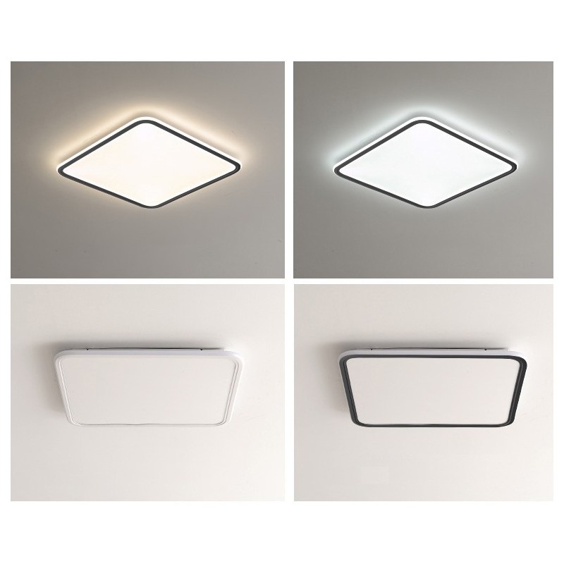 Lampada da soffitto da incasso quadrata moderna dimmerabile per interni