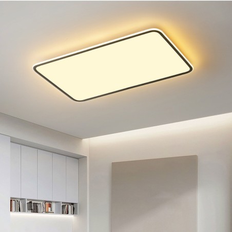 Lampada da soffitto rettangolare moderna dimmerabile a filo
