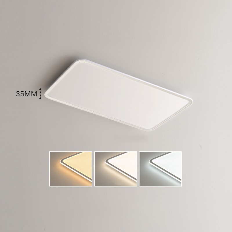 Lampada da soffitto rettangolare moderna dimmerabile a filo