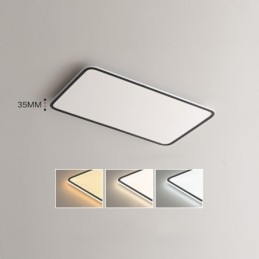 Lampada da soffitto rettangolare moderna dimmerabile a filo