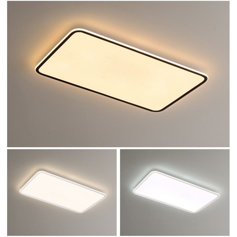 Lampada da soffitto rettangolare moderna dimmerabile a filo