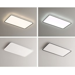 Lampada da soffitto rettangolare moderna dimmerabile a filo