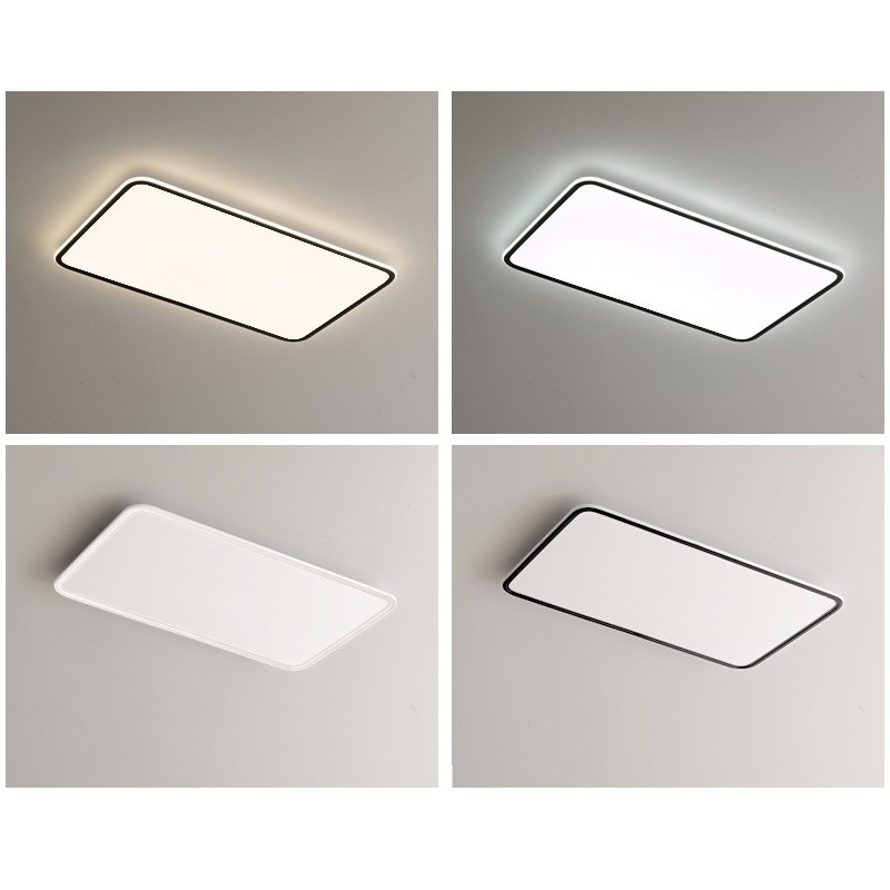 Lampada da soffitto rettangolare moderna dimmerabile a filo