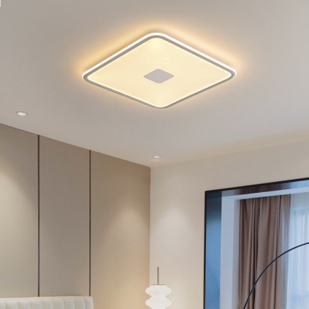 Plafoniera LED quadrata dimmerabile a filo con protezione occhi a spettro completo