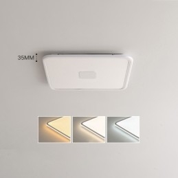 Plafoniera LED quadrata dimmerabile a filo con protezione occhi a spettro completo