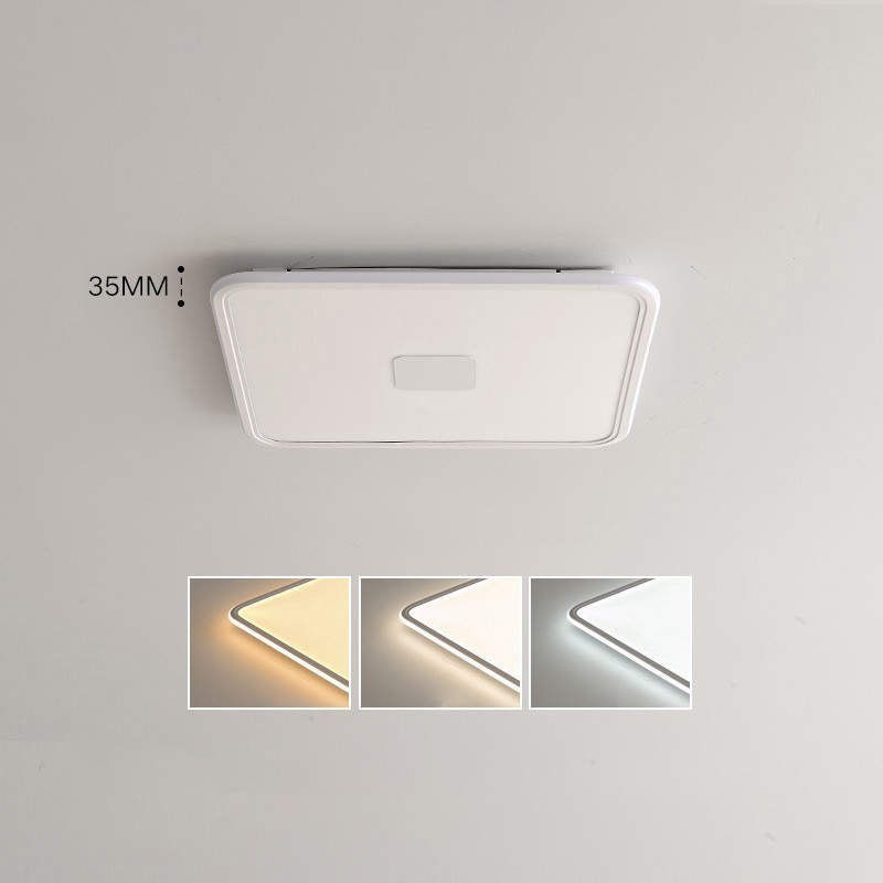 Plafoniera LED quadrata dimmerabile a filo con protezione occhi a spettro completo