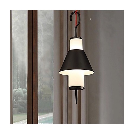 Lampadario a sospensione mini moderno contemporaneo in metallo nero