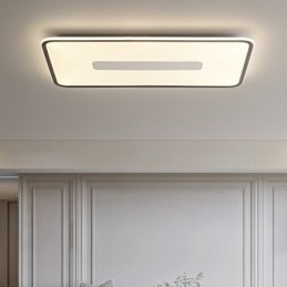 Plafoniera LED rettangolare dimmerabile da soffitto a filo, protezione occhi, 90 x 50 x 3,5 cm