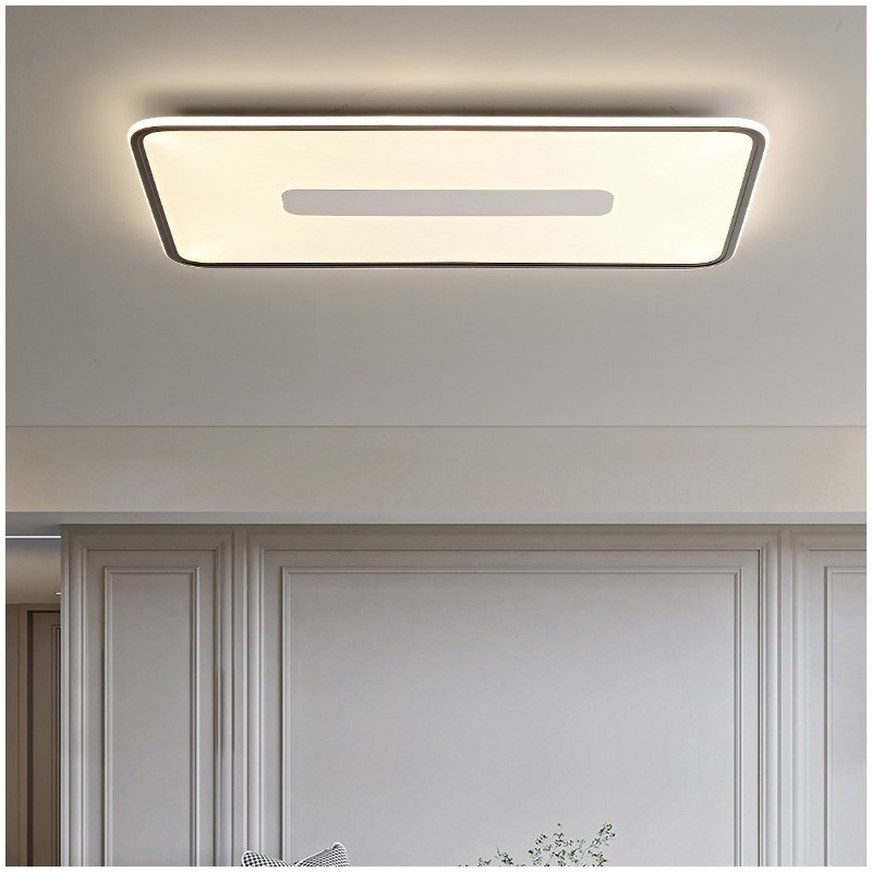 Plafoniera LED rettangolare dimmerabile da soffitto a filo, protezione occhi, 90 x 50 x 3,5 cm