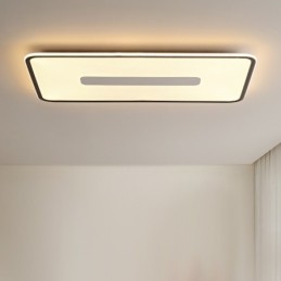 Plafoniera LED rettangolare dimmerabile da soffitto a filo, protezione occhi, 90 x 50 x 3,5 cm