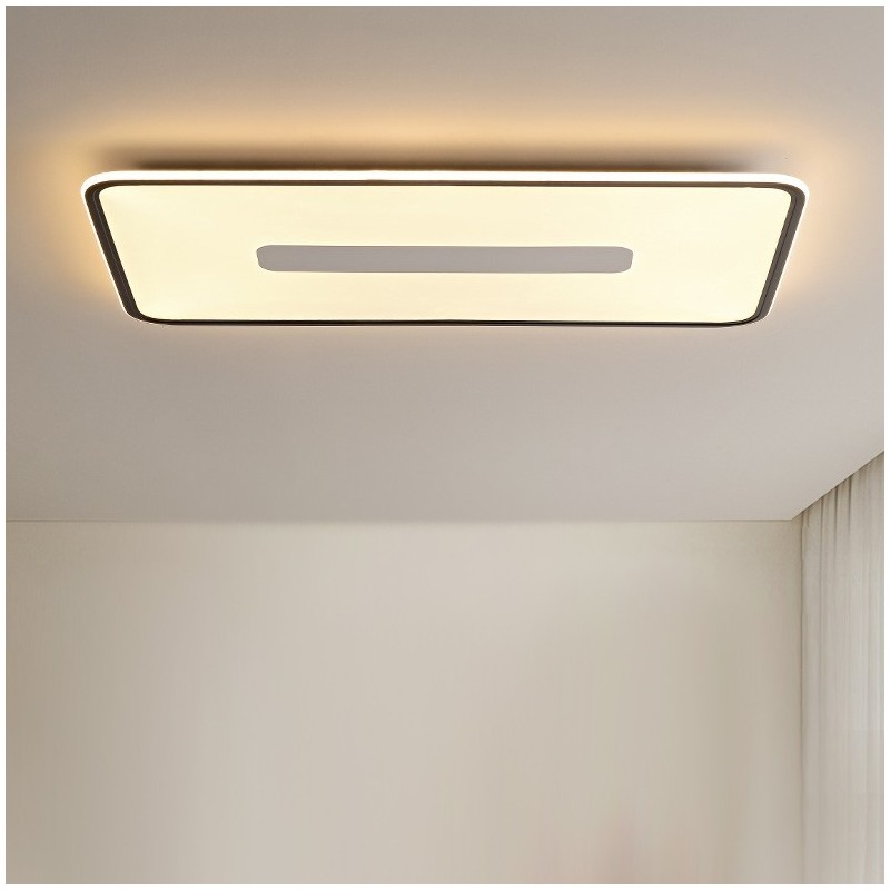 Plafoniera LED rettangolare dimmerabile da soffitto a filo, protezione occhi, 90 x 50 x 3,5 cm