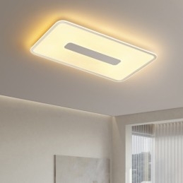 Plafoniera LED rettangolare dimmerabile da soffitto a filo, protezione occhi, 90 x 50 x 3,5 cm