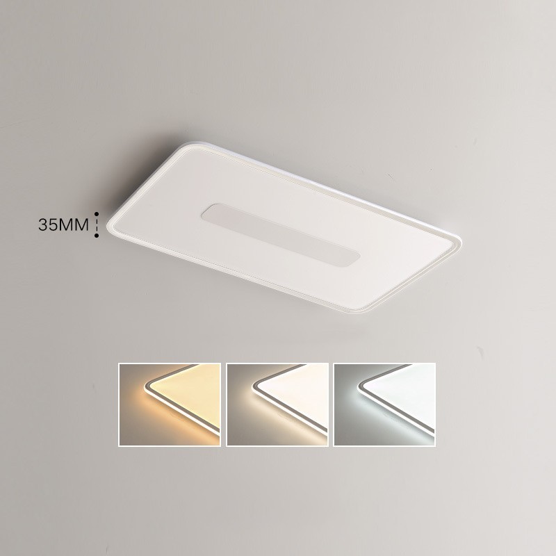 Plafoniera LED rettangolare dimmerabile da soffitto a filo, protezione occhi, 90 x 50 x 3,5 cm