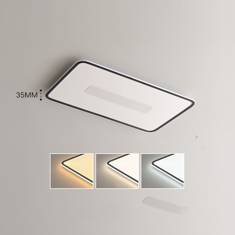 Plafoniera LED rettangolare dimmerabile da soffitto a filo, protezione occhi, 90 x 50 x 3,5 cm