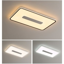 Plafoniera LED rettangolare dimmerabile da soffitto a filo, protezione occhi, 90 x 50 x 3,5 cm