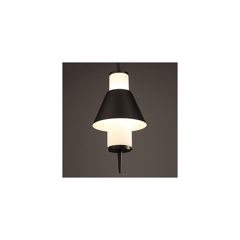 Lampadario a sospensione mini moderno contemporaneo in metallo nero