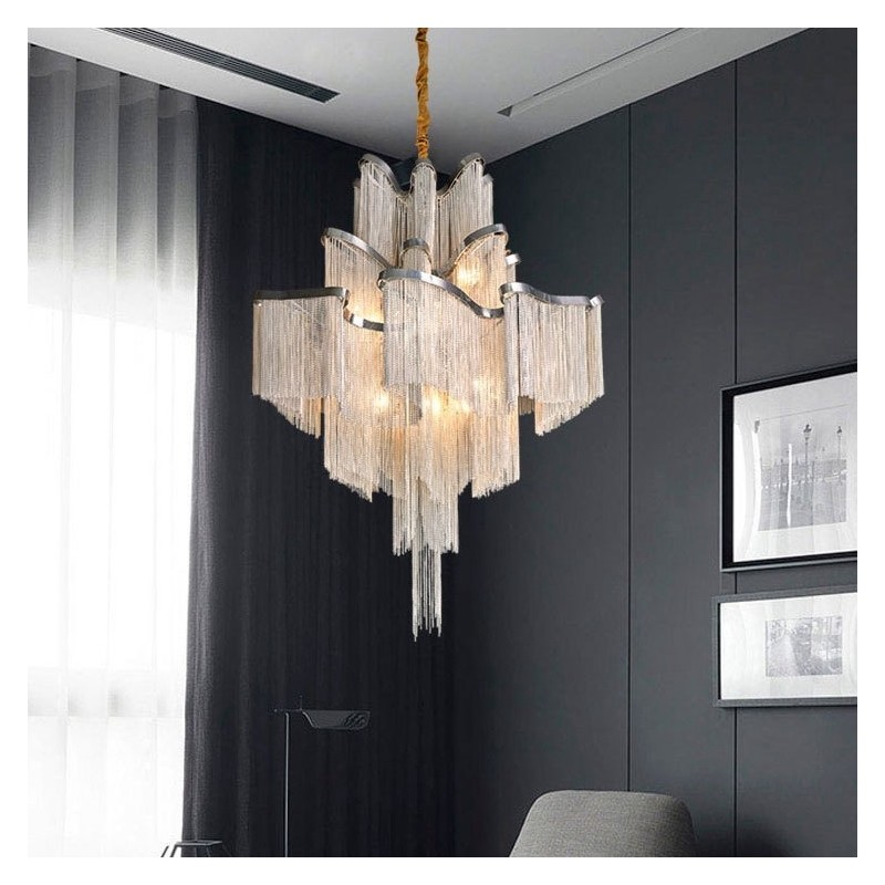 Lampadario a sospensione di design con nappe, extra large