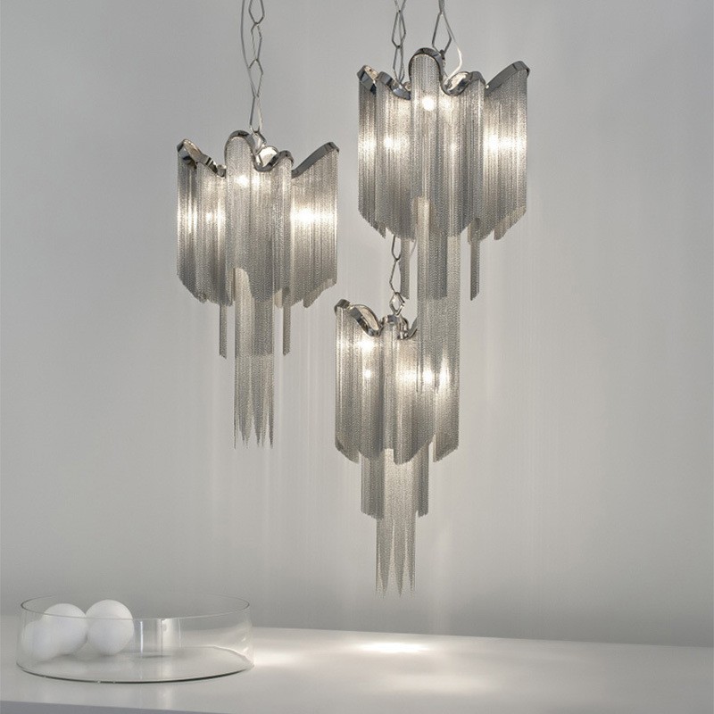 Lampadario a sospensione di design con nappe, extra large