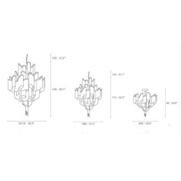 Lampadario a sospensione di design con nappe, extra large