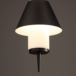 Lampadario a sospensione mini moderno contemporaneo in metallo nero