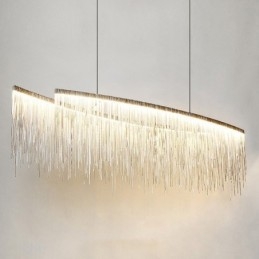 Lampada a sospensione Tassels Extra Large in metallo galvanosteggiato