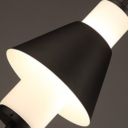 Lampadario a sospensione mini moderno contemporaneo in metallo nero