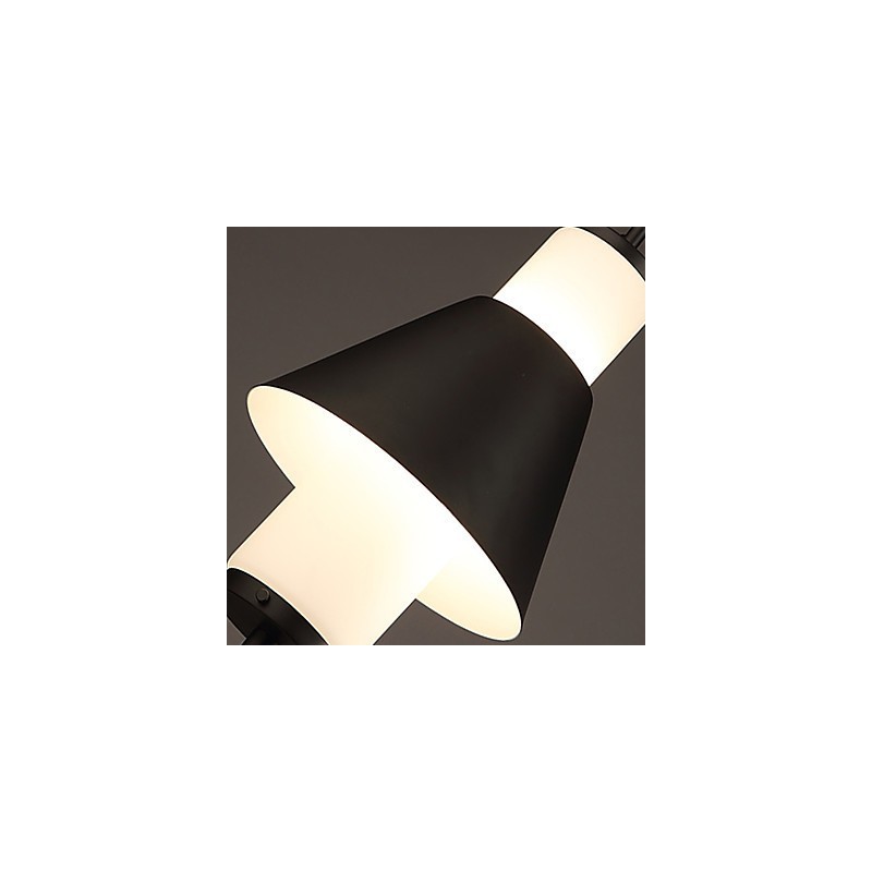 Lampadario a sospensione mini moderno contemporaneo in metallo nero
