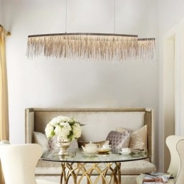 Lampada a sospensione Tassels Extra Large in metallo galvanosteggiato