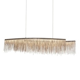 Lampada a sospensione Tassels Extra Large in metallo galvanosteggiato