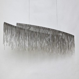 Lampada a sospensione Tassels Extra Large in metallo galvanosteggiato