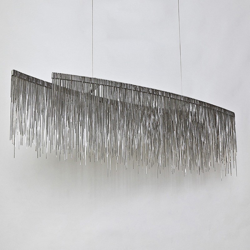 Lampada a sospensione Tassels Extra Large in metallo galvanosteggiato