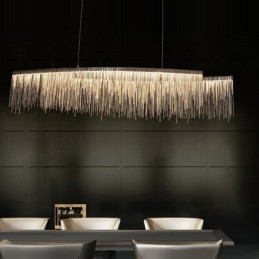 Lampada a sospensione Tassels Extra Large in metallo galvanosteggiato