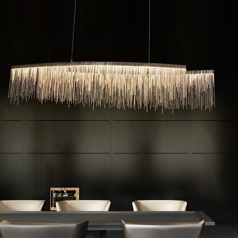 Lampada a sospensione Tassels Extra Large in metallo galvanosteggiato