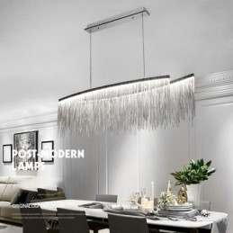 Lampada a sospensione Tassels Extra Large in metallo galvanosteggiato