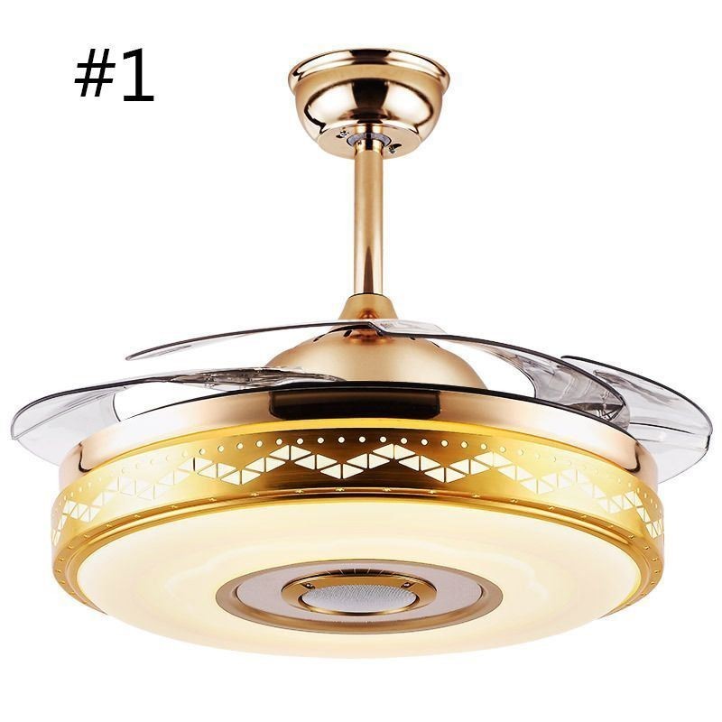 Ventilatore da soffitto moderno con luce LED e telecomando