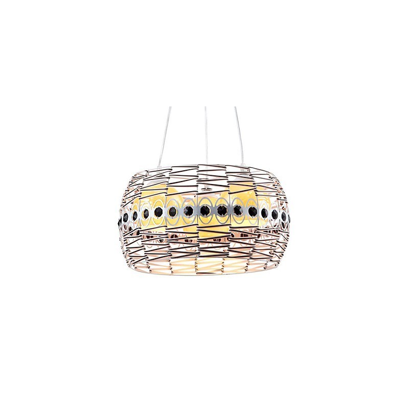 Lampadario a sospensione in rattan intrecciato a mano Art